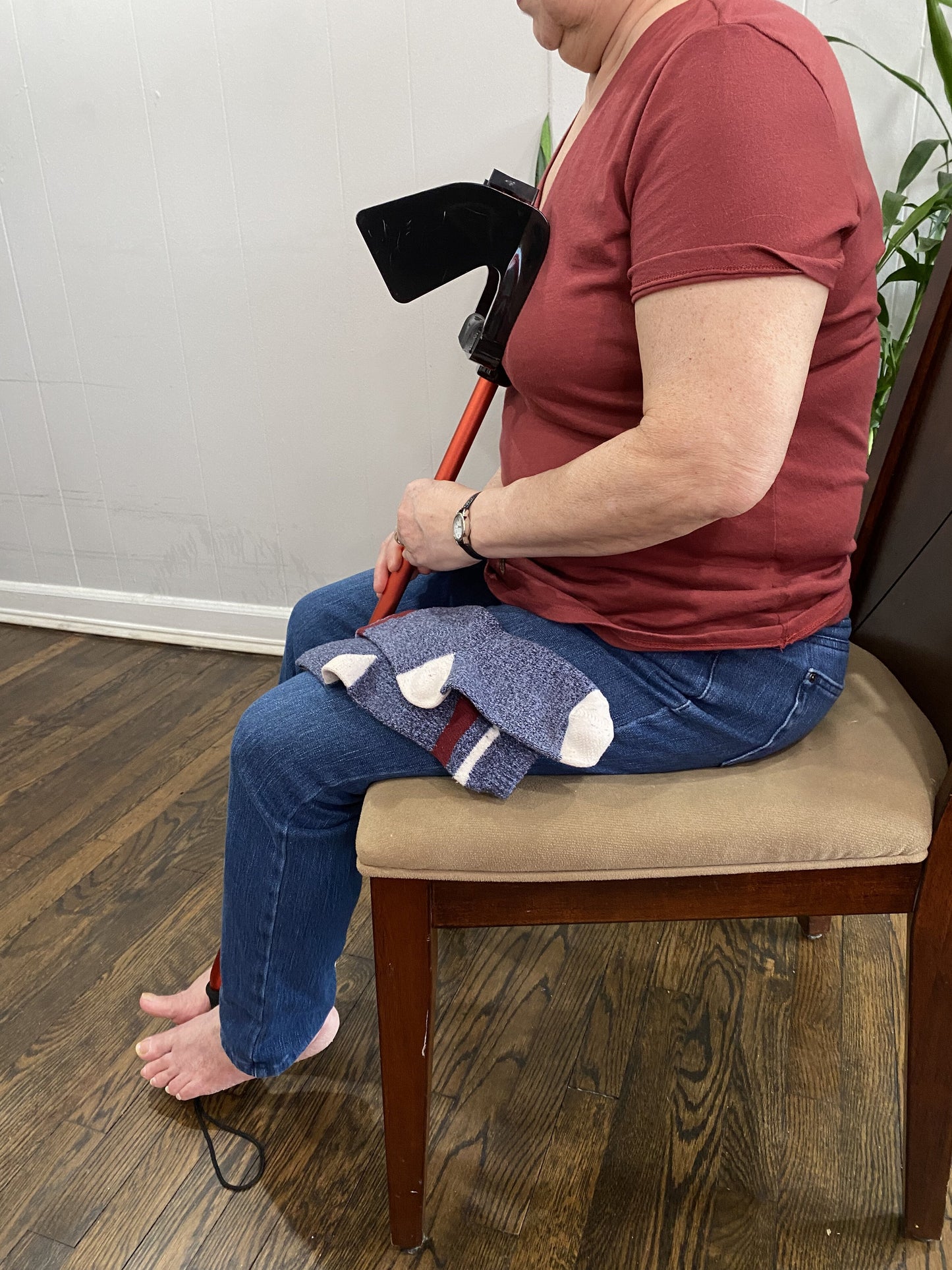 The New Sock Aid Cane