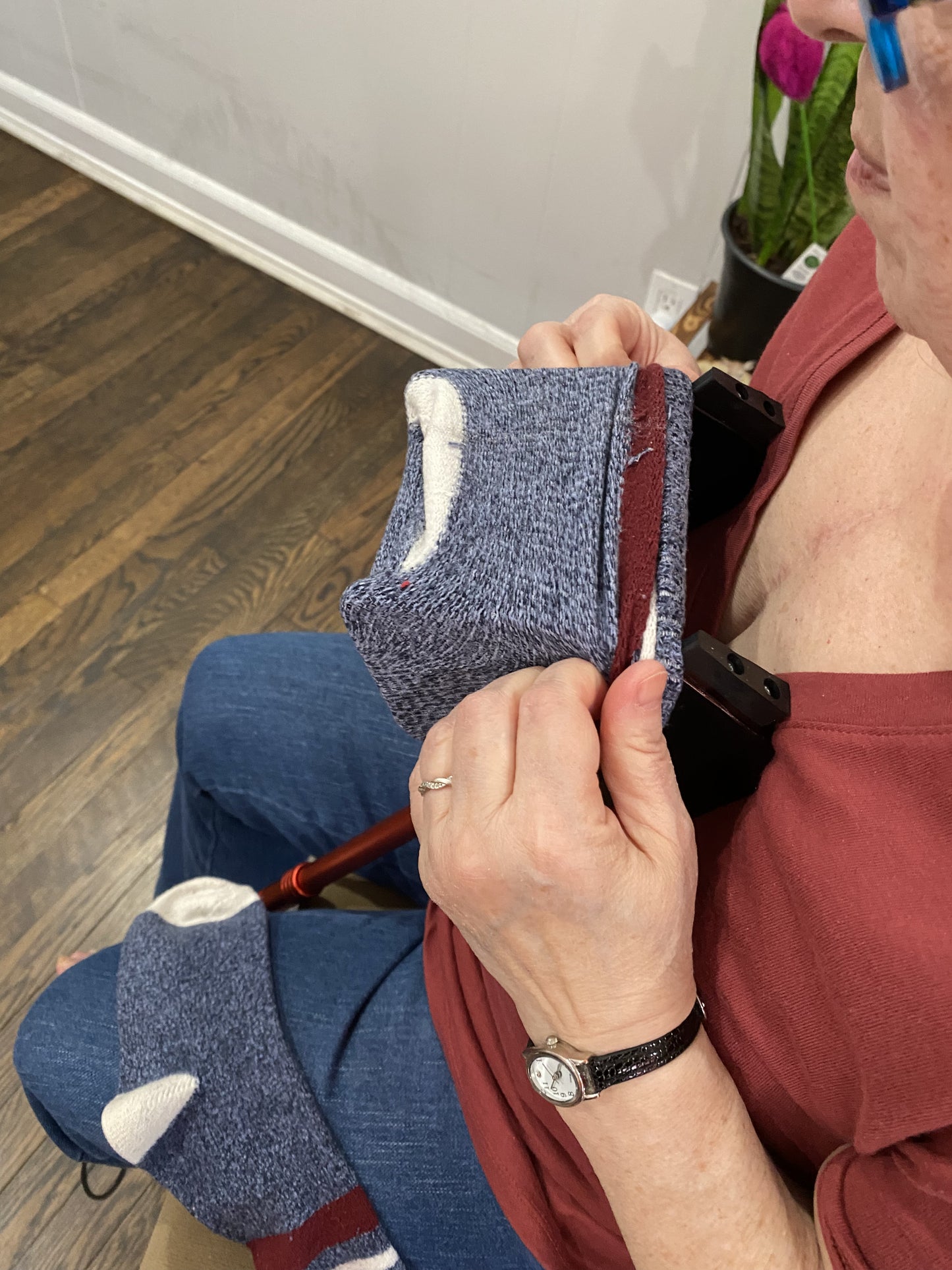 The New Sock Aid Cane
